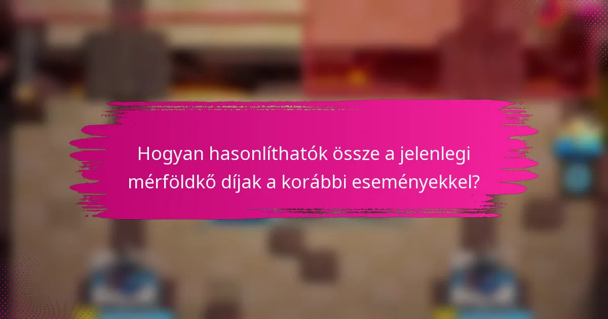 Hogyan hasonlíthatók össze a jelenlegi mérföldkő díjak a korábbi eseményekkel?